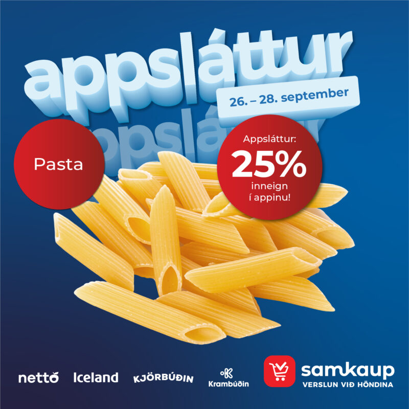 25% appsláttur til félagsmanna KSK af pasta